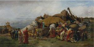 Gulliver And The Lilliputians by Jehan Georges Vibert