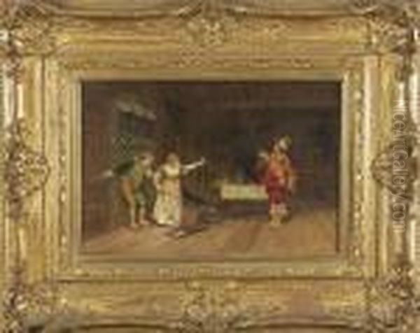 Bobadil, Columbine And Pantalone Interior Setting. - view 1
