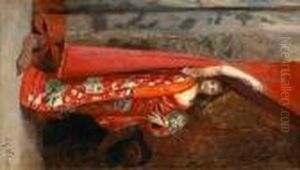 The Kimono by Jehan Georges Vibert