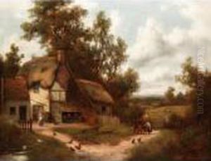 A Thatched Cottage Landscape