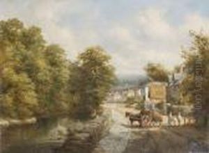 An English Townscape by Henry Harold Vickers