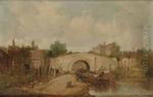 'lock At Brentford, Middlesex'; And A Town On A River 'lock At Brentford, Middlesex'; And A Town On A River