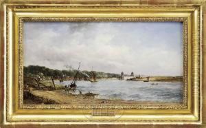 The Thames Near Greenwich by Alfred Vickers