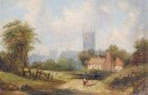 Worcester Cathedral by Alfred Vickers