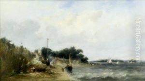 A View At The Isle Of Wight by Alfred Vickers