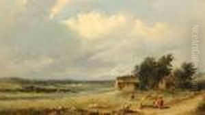 Figures In An Extensive River Landscape. Figures In An Extensive River Landscape.