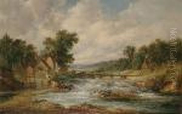 Fall Of The Derwent, Near Matlock Derbyshire - view 1
