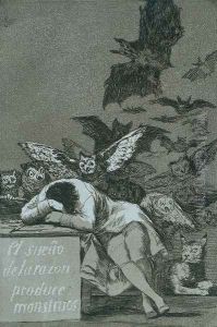 El Sueno de la razon produce monstruos (The sleep of reason brings forth monsters) by Francisco Goya Fuendetodos