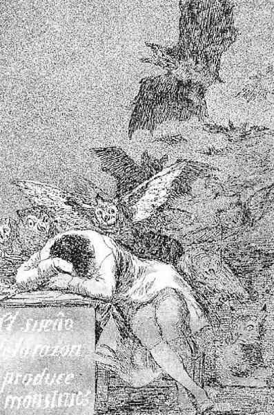 Caprichos Plate 43 The Sleep Of Reason Produces Monsters - view 1