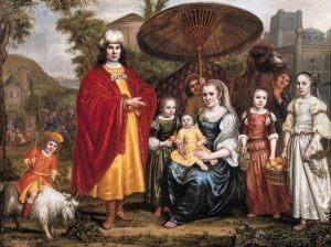 Portrait Historie Of A Family In A Landscape