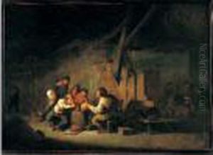 Scene D'interieur D'auberge by Anthonie Victoryns