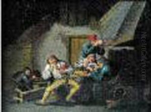 Anthoni : Scene De Taverne by Anthonie Victoryns