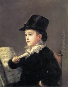 Portrait of Mariano Goya, the Artist's Grandson by Francisco Goya Fuendetodos