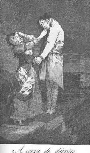 Caprichos Plate 12 Out Hunting For Teeth