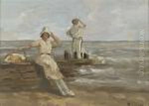 A Windy Day On The Beach by Bernard, Ben Viegers