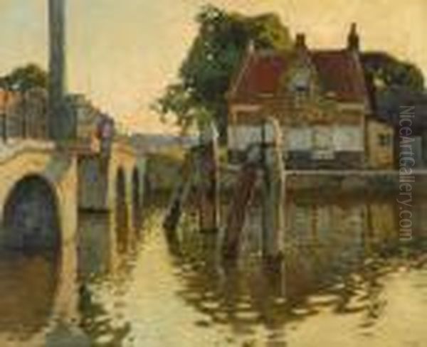 View Of A Canal With Bridge - view 1