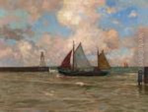 Kotter In De Scheveningse Haven by Bernard, Ben Viegers