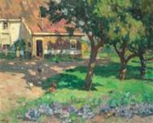 A Kitchen Garden On A Farmyard by Bernard, Ben Viegers