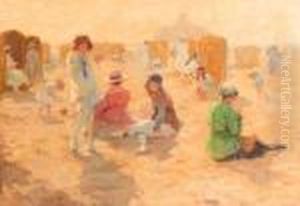 A Sunny Day At The Beach Of Scheveningen