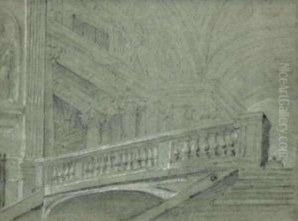 Escalier D'un Palais Italien - view 1