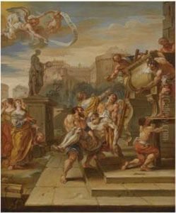 The Entombment Of Saint Andrew by Joseph-Marie Vien