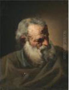 Study Of The Head Of A Bearded Man by Joseph-Marie Vien