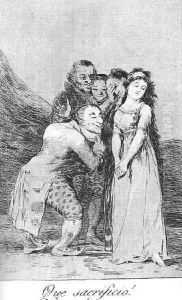 Caprichos Plate 14 What A Sacrifice