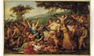 Bacchanale, Le Cortege De Bacchus by Joseph-Marie Vien