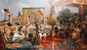 Parade Day In Oriental Russia by Bertalan Vigh