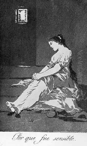 Caprichos Plate 32 Because She Was Susceptible - view 1