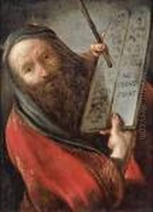 Ritratto Di Mose Con La Tavola Delle Leggi