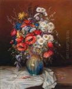 Blumenstillleben by Karl Vikas