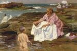 Mother And Child At The Beach Mother And Child At The Beach