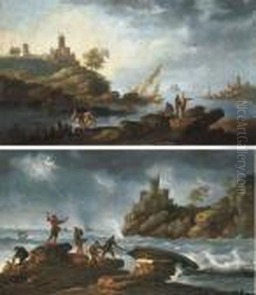 Pareja De Paisajes Costeros - view 1