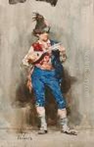 Mandolin Player - view 1