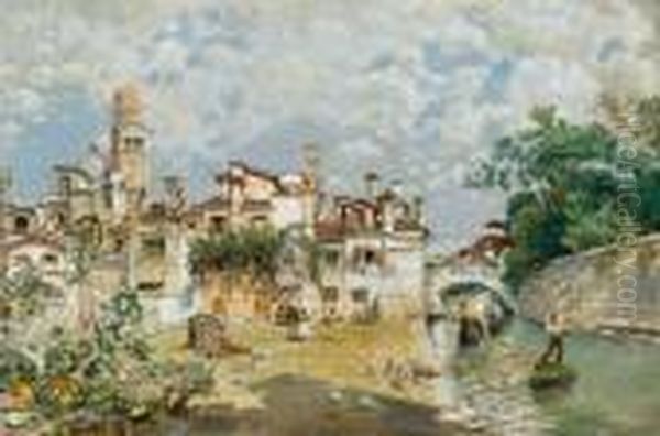 Vue Presumee Du Fondamenta Della Fornace, Parrochia Di San Pietro,sestiere Dorsoduro - view 1