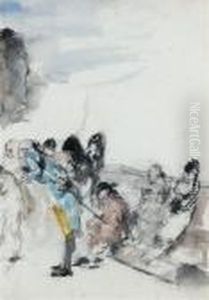 Etude De Personnages
Au Verso, Etude D'homme Assoupi by Jose Villegas y Cordero