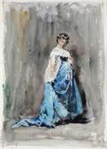 Espagnolea La Robe Bleue by Jose Villegas y Cordero