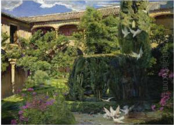 Patio De Lindaraja, Alhambra (lindaraja Courtyard, Alhambra) - view 1