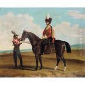 Equestrian Portrait by Bogdan Pavlovich Villevalde