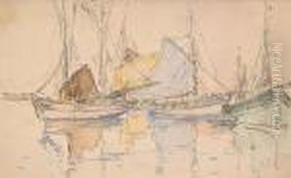 Boats At Anchor - view 1