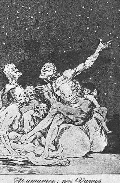 Caprichos Plate 71 Dawn Comes We Go - view 1