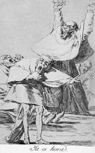 Caprichos Plate 80 It Is Time by Francisco Goya Fuendetodos