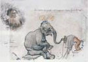 La Mise Au Point Est Toujours Chose Fort Delicate, Vers 1900 by Auguste Vimar