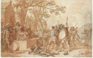 Mucius Scaevola Before King Porsena