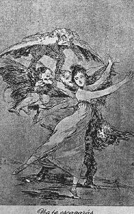 Caprichos Plate 72 You Cannot Escape by Francisco Goya Fuendetodos