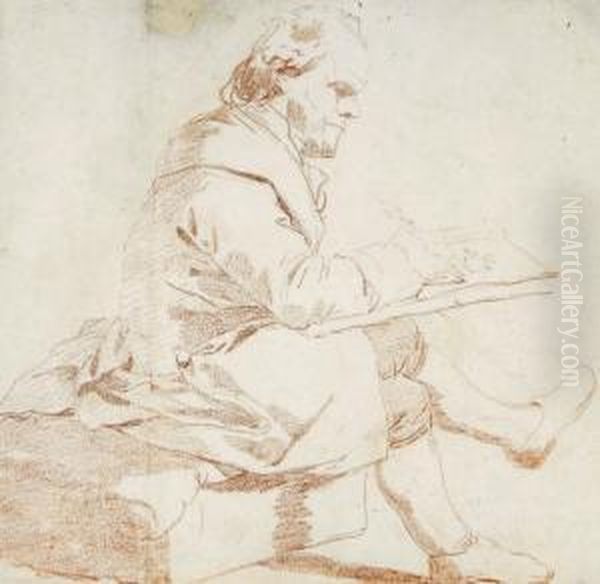 An Artist Sketching - view 1