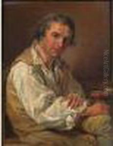 Portrait D'architecte Dans Son Atelier. by Francois-Andre Vincent