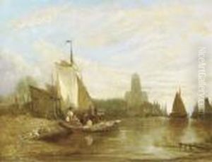 Shipping In The Harbour Of Dordrecht
