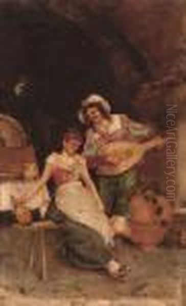 Interior De Taberna Con Personajes - view 1